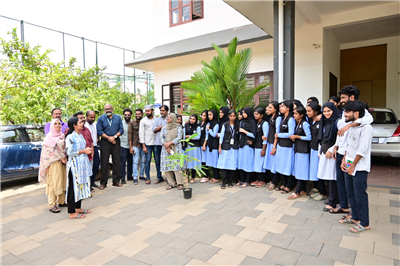 THREE A BOON: World Environment Day was inaugurated at MTM College with planting bamboos at the college ground on 5/6/2023 Monday. 